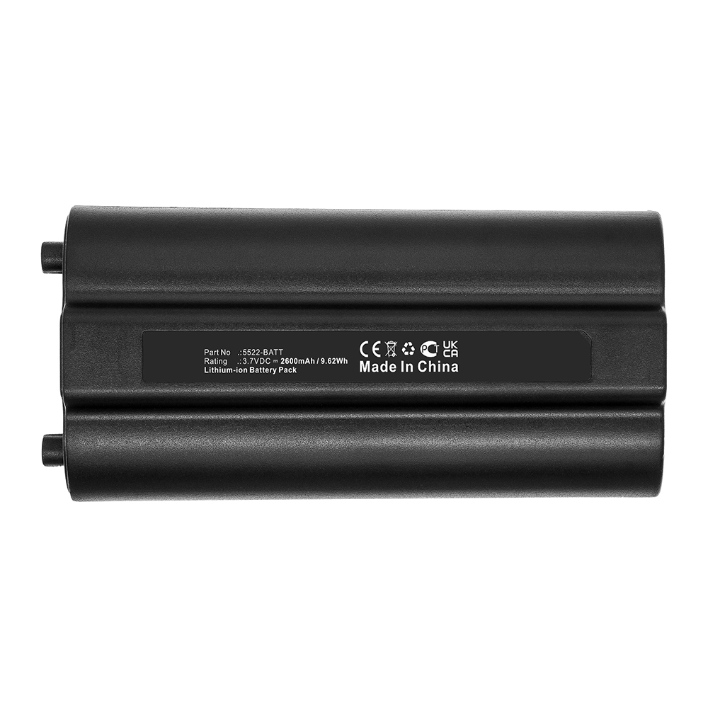 Synergy Digital Flashlight Battery, Compatible with Nightstick 5522-BATT Flashlight Battery (Li-ion, 3.7V, 2600mAh)