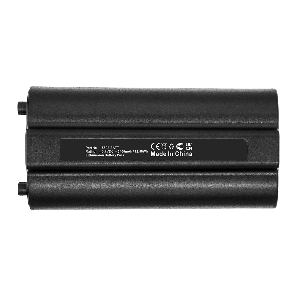 Synergy Digital Flashlight Battery, Compatible with Nightstick 5522-BATT Flashlight Battery (Li-ion, 3.7V, 3400mAh)