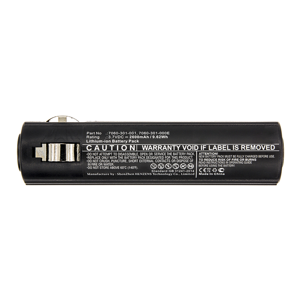 Synergy Digital Flashlight Battery, Compatible with Pelican 7060-301-000-1 Flashlight Battery (Li-ion, 3.7V, 2600mAh)