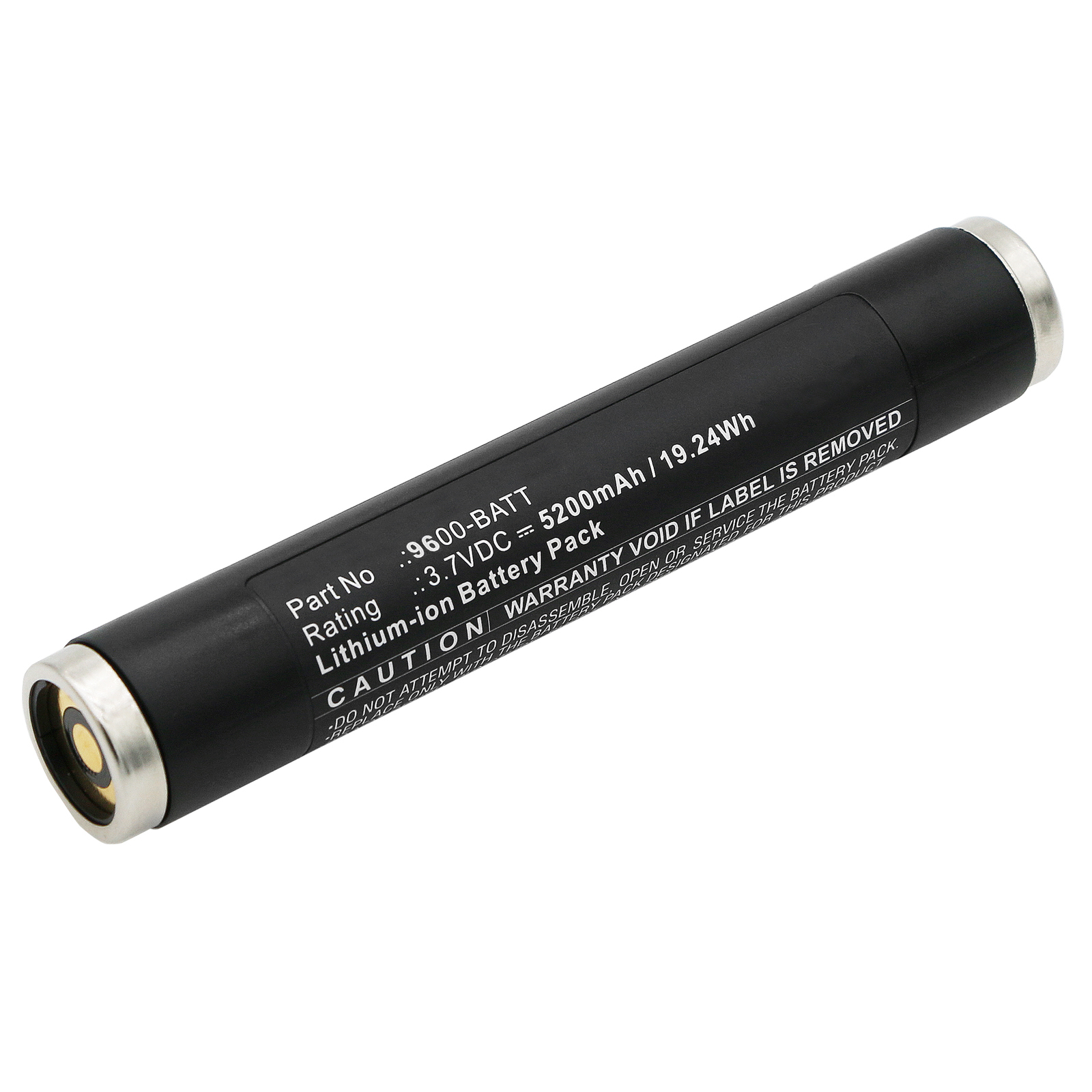Synergy Digital Flashlight Battery, Compatible with Nightstick 9600-BATT Flashlight Battery (Li-Ion, 3.7V, 5200mAh)