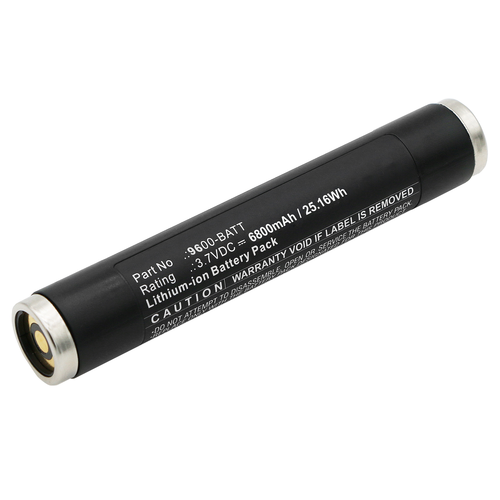 Synergy Digital Flashlight Battery, Compatible with Nightstick 9600-BATT Flashlight Battery (Li-Ion, 3.7V, 6800mAh)