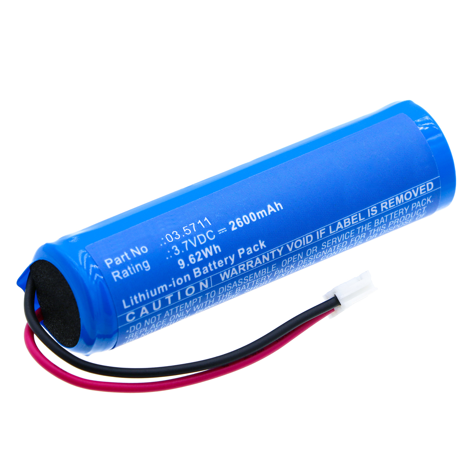 Synergy Digital Flashlight Battery, Compatible with SCANGRIP 03.5711 Flashlight Battery (Li-ion, 3.7V, 2600mAh)