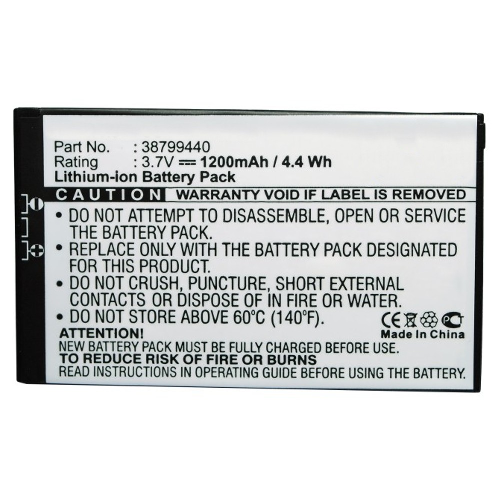 Synergy Digital GPS Battery, Compatible with Becker 38799440 GPS Battery (Li-ion, 3.7V, 1200mAh)