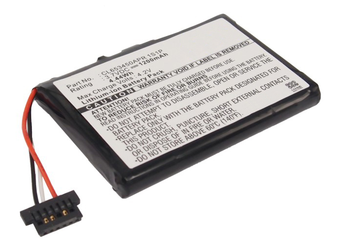 Synergy Digital GPS Battery, Compatible with FALK CL653450APR 1S1P GPS Battery (3.7V, Li-ion, 1200mAh)