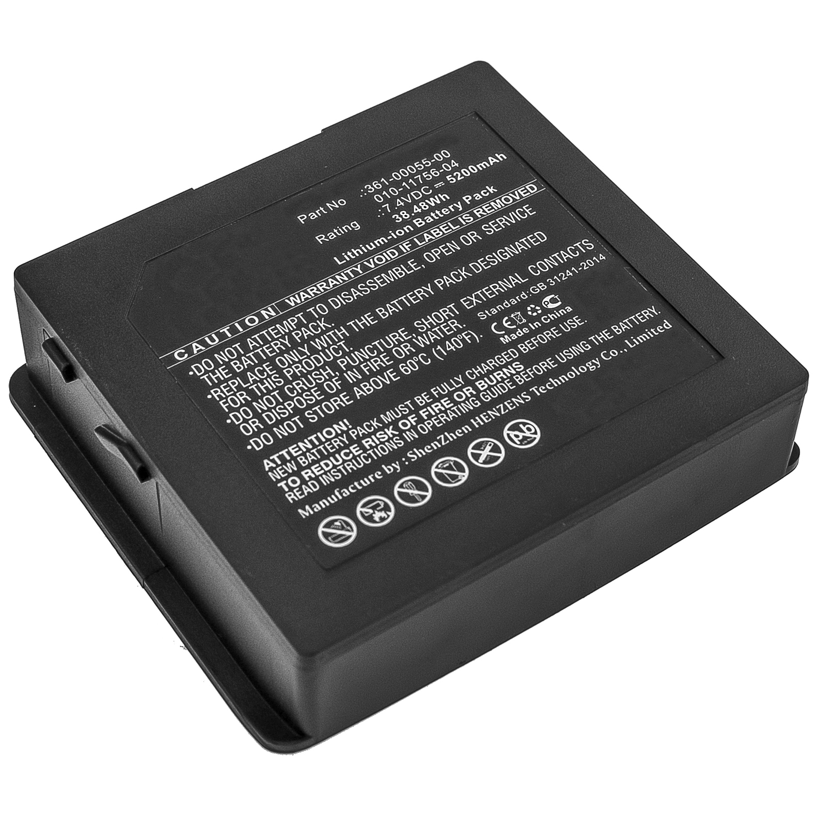 Synergy Digital GPS Battery, Compatible with Garmin 010-11756-04, 361-00055-00 GPS Battery (7.4V, Li-ion, 5200mAh)