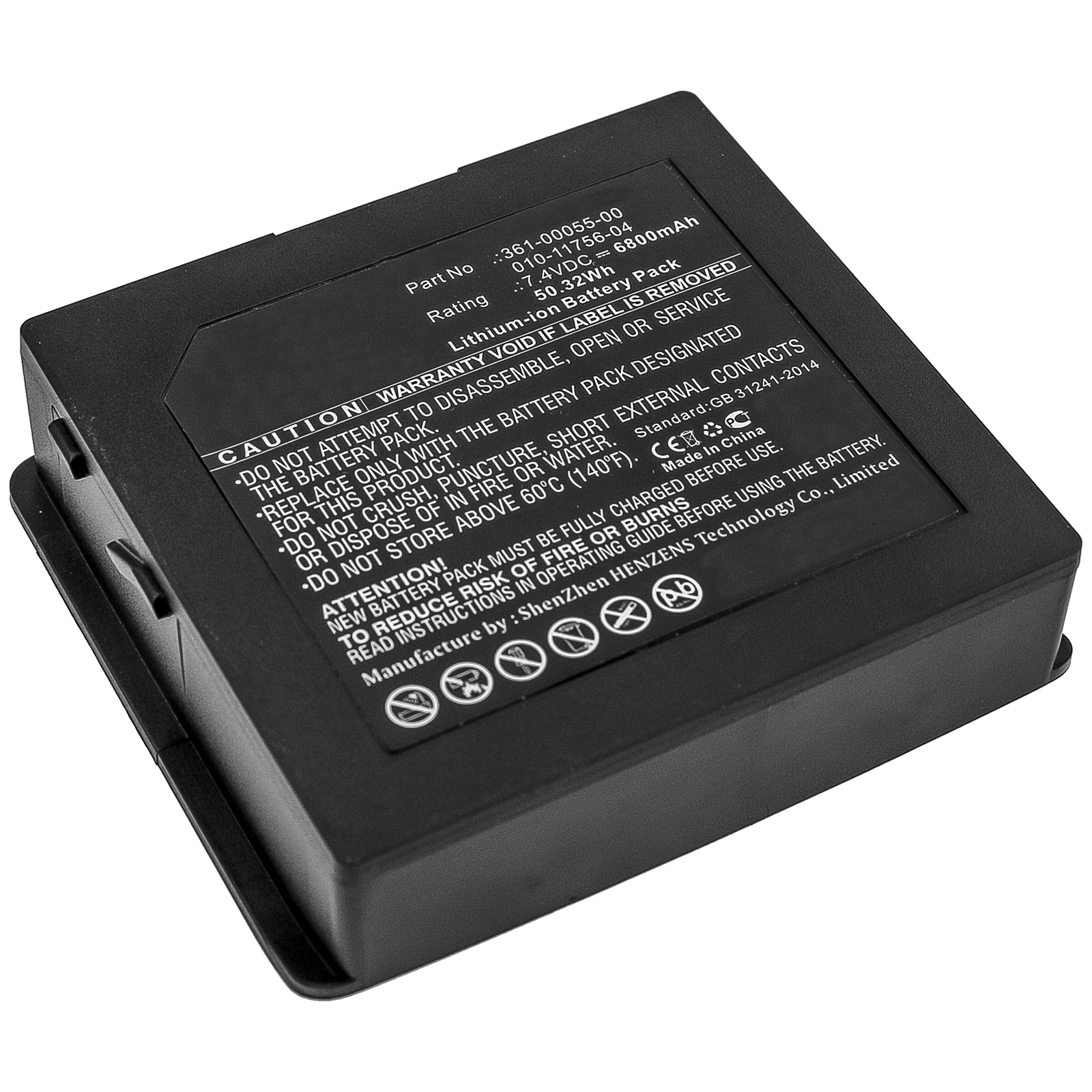 Synergy Digital GPS Battery, Compatible with Garmin 010-11756-04, 361-00055-00 GPS Battery (7.4V, Li-ion, 6800mAh)