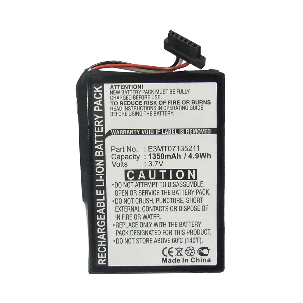 Synergy Digital GPS Battery, Compatible with Navman E3MT07135211 GPS Battery (Li-ion, 3.7V, 1350mAh)
