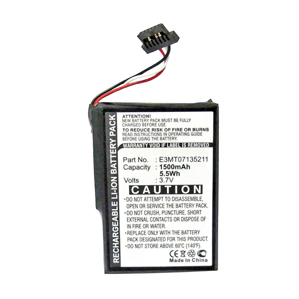 Synergy Digital GPS Battery, Compatible with Navman E3MT07135211 GPS Battery (Li-ion, 3.7V, 1500mAh)