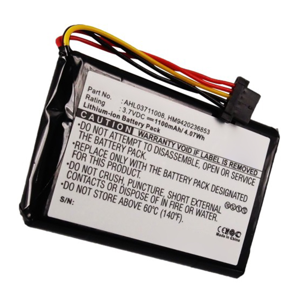 Synergy Digital GPS Battery, Compatible with TomTom AHL03711008 GPS Battery (Li-ion, 3.7V, 1100mAh)