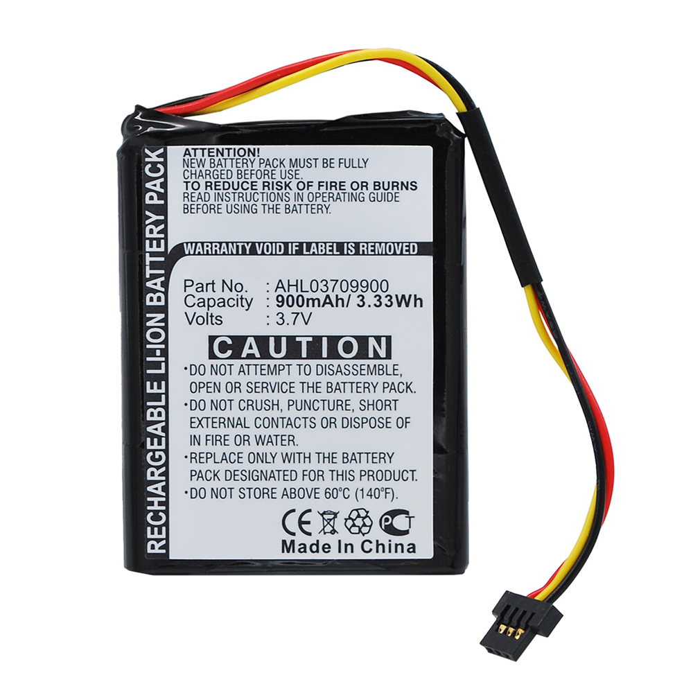 Synergy Digital GPS Battery, Compatible with TomTom AHL03709900 GPS Battery (Li-ion, 3.7V, 900mAh)