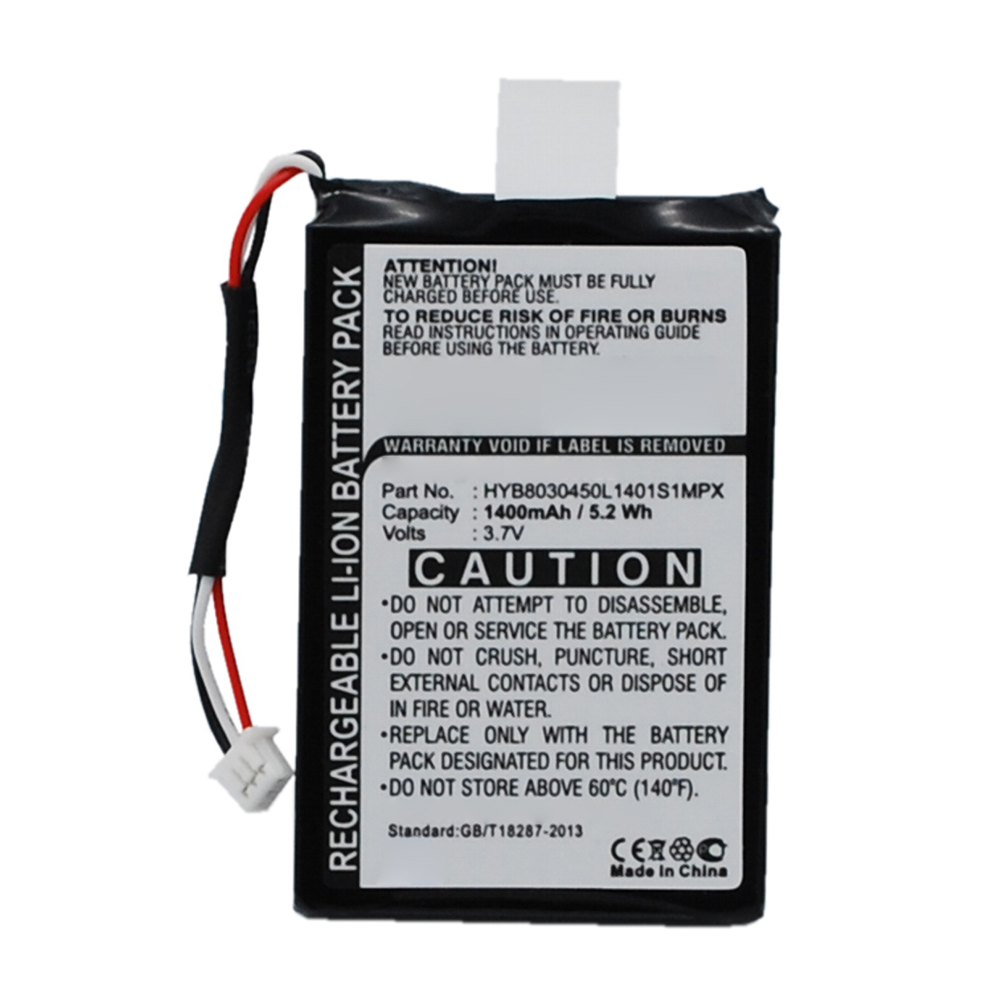 Synergy Digital GPS Battery, Compatible with VDO Dayton HYB8030450L1401S1MPX GPS Battery (Li-ion, 3.7V, 1400mAh)