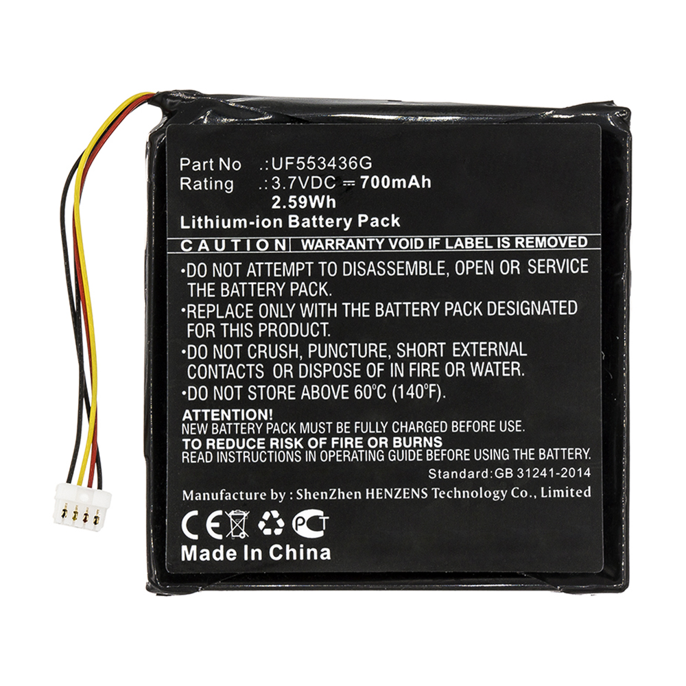 Synergy Digital GPS Battery, Compatible with ER-009311 GPS Battery (3.7V, Li-ion, 700mAh)