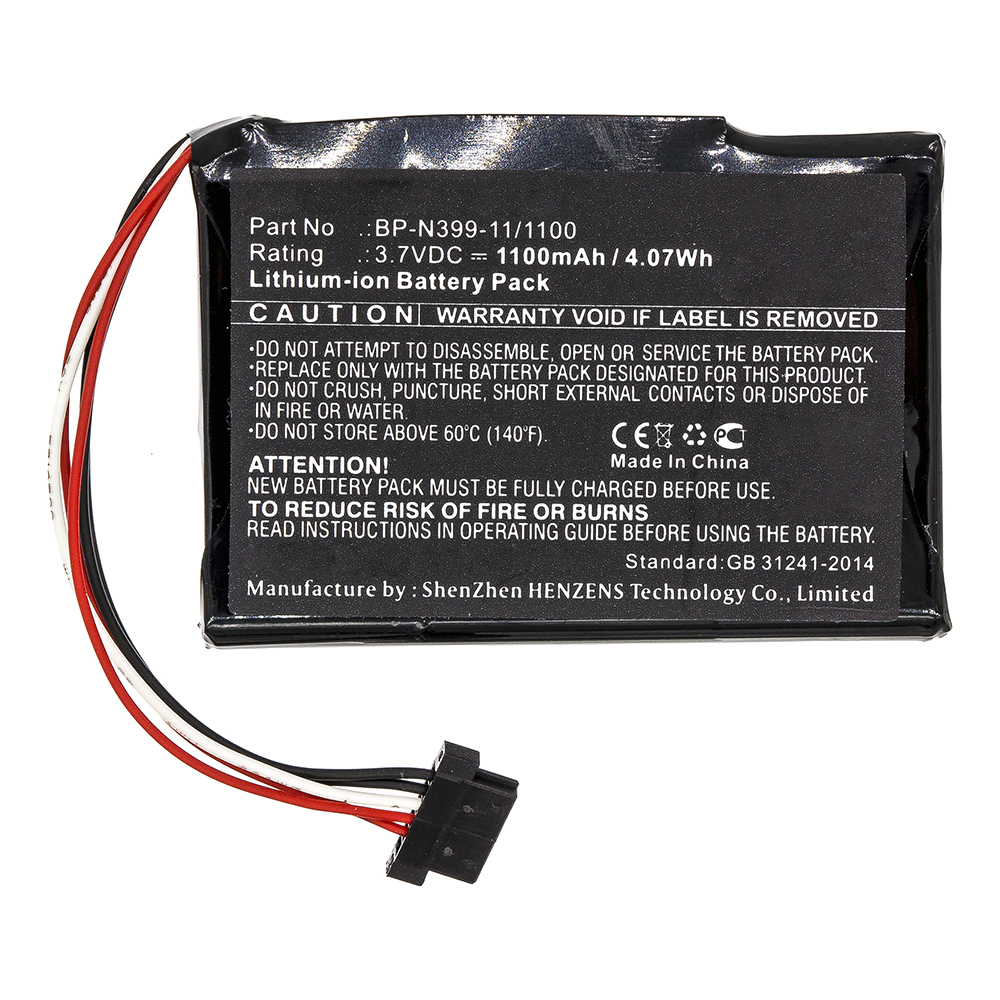 Synergy Digital GPS Battery, Compatible with BP-N399-11/1100 GPS Battery (3.7V, Li-ion, 1100mAh)