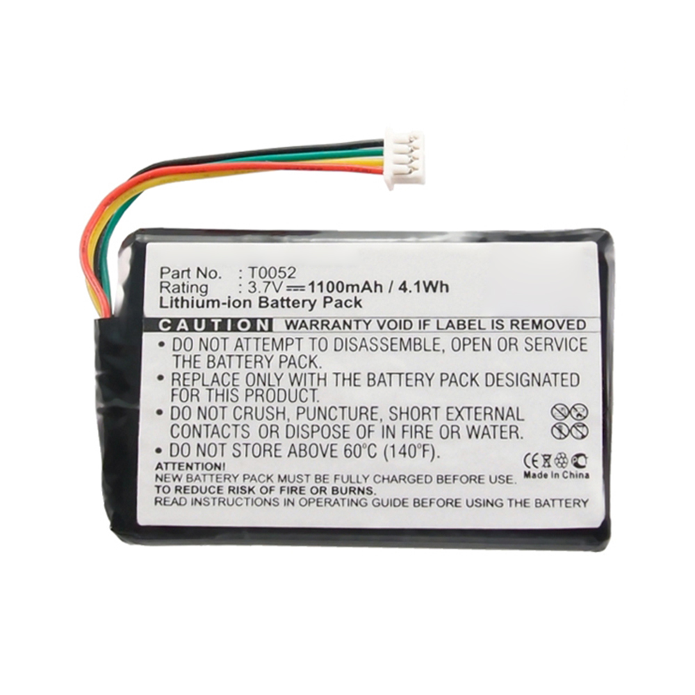 Synergy Digital GPS Battery, Compatible with T0052 GPS Battery (3.7V, Li-ion, 1100mAh)