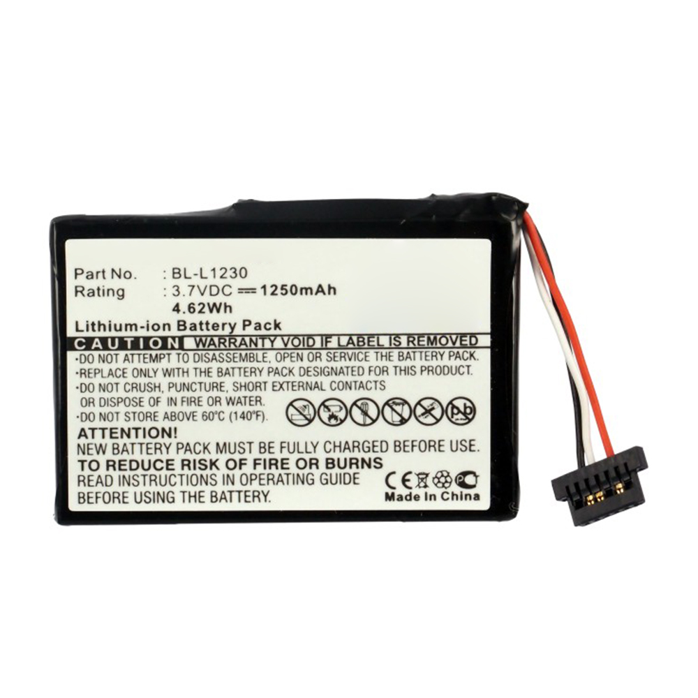 Synergy Digital GPS Battery, Compatible with Airis BL-L1230 GPS Battery (Li-ion, 3.7V, 1250mAh)