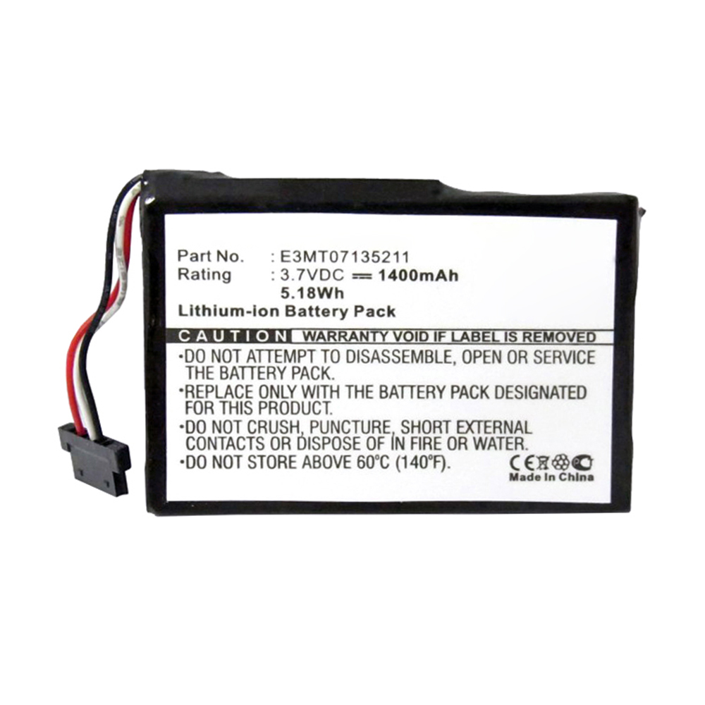 Synergy Digital GPS Battery, Compatible with BlueMedia E3MT07135211 GPS Battery (Li-ion, 3.7V, 1400mAh)