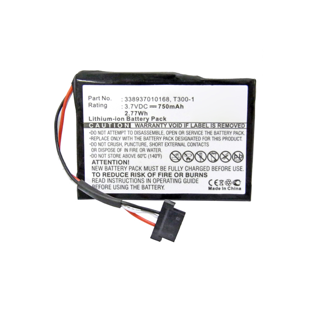 Synergy Digital GPS Battery, Compatible with Medion T300-1 GPS Battery (Li-ion, 3.7V, 750mAh)