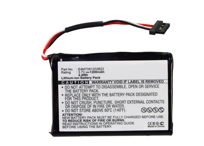 Synergy Digital GPS Battery, Compatible with Becker 541380530002, E4MT081202B22 GPS Battery (3.7V, Li-ion, 1200mAh)