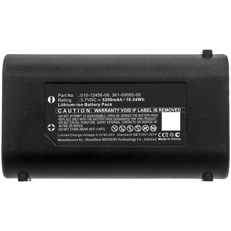 Synergy Digital GPS Battery, Compatible with Garmin 010-12456-06, 361-00092-00 GPS Battery (3.7V, Li-ion, 5200mAh)