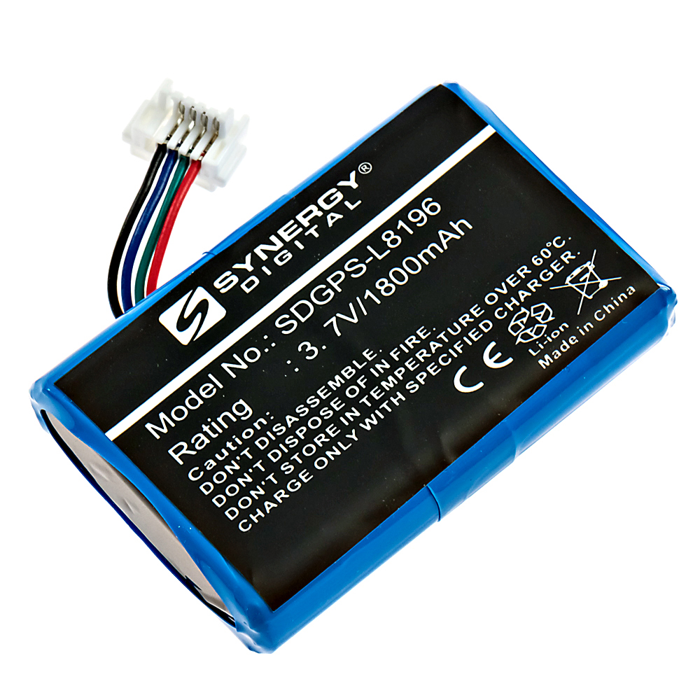 Synergy Digital GPS Battery, Compatiable with Garmin 010-12110-003, 361-00077-00, 361-00077-10, 616-00077-00, 616-00077-10 GPS Battery (3.7V, Li-ion, 1800mAh)