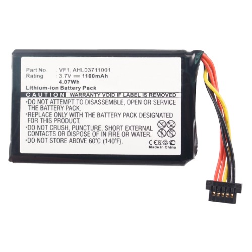 Synergy Digital GPS Battery, Compatiable with TomTom AHL03711001, VF1 GPS Battery (3.7V, Li-ion, 1100mAh)