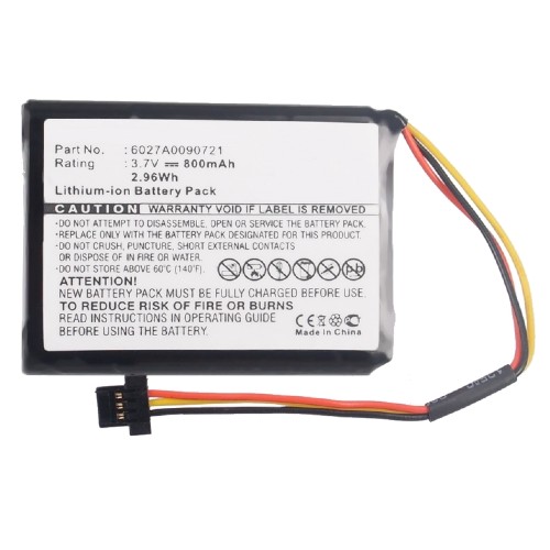 Synergy Digital GPS Battery, Compatiable with TomTom 6027A0090721 GPS Battery (3.7V, Li-ion, 800mAh)