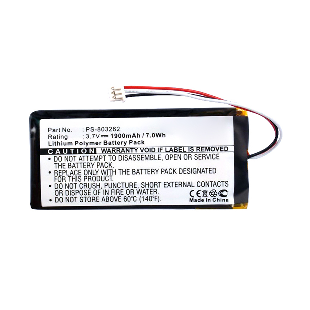 Synergy Digital GPS Battery, Compatible with Navman PS-803262 GPS Battery (Li-Pol, 3.7V, 1900mAh)
