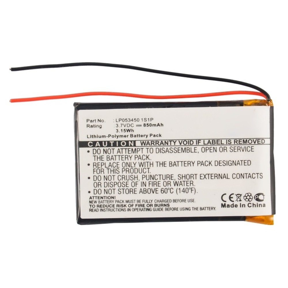 Synergy Digital GPS Battery, Compatible with RAC LP053450 1S1P GPS Battery (Li-Pol, 3.7V, 850mAh)