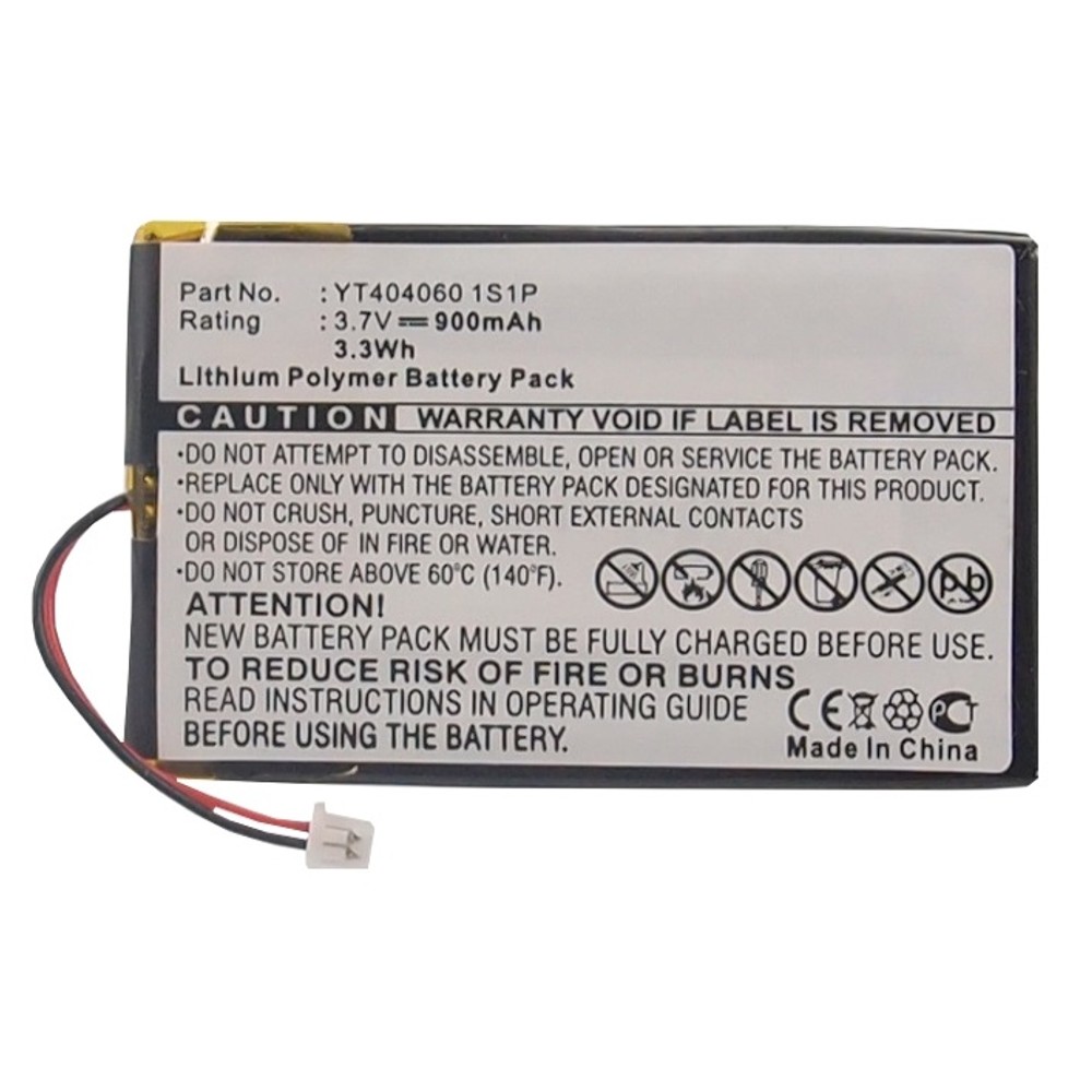 Synergy Digital GPS Battery, Compatible with RightWay YT404060 1S1P GPS Battery (Li-Pol, 3.7V, 900mAh)