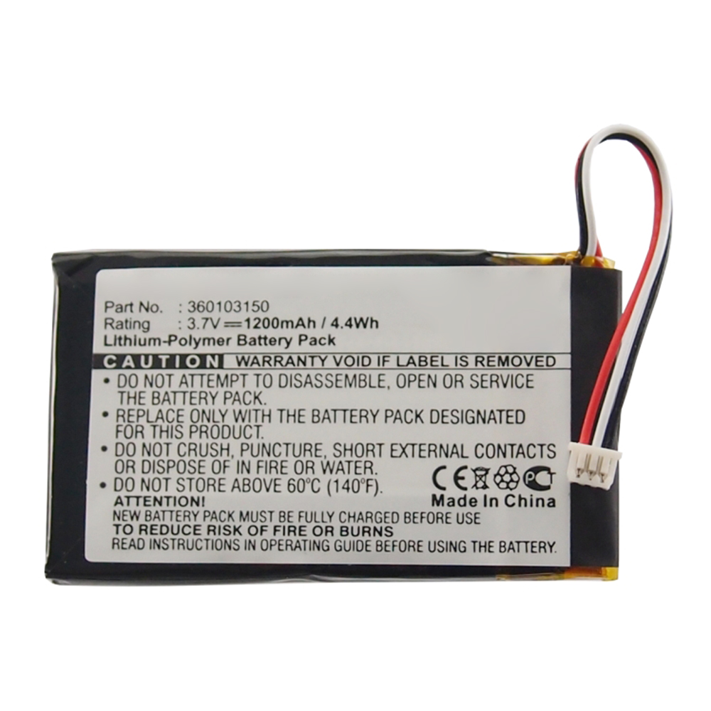 Synergy Digital GPS Battery, Compatible with TomTom 360103150 GPS Battery (Li-Pol, 3.7V, 1200mAh)