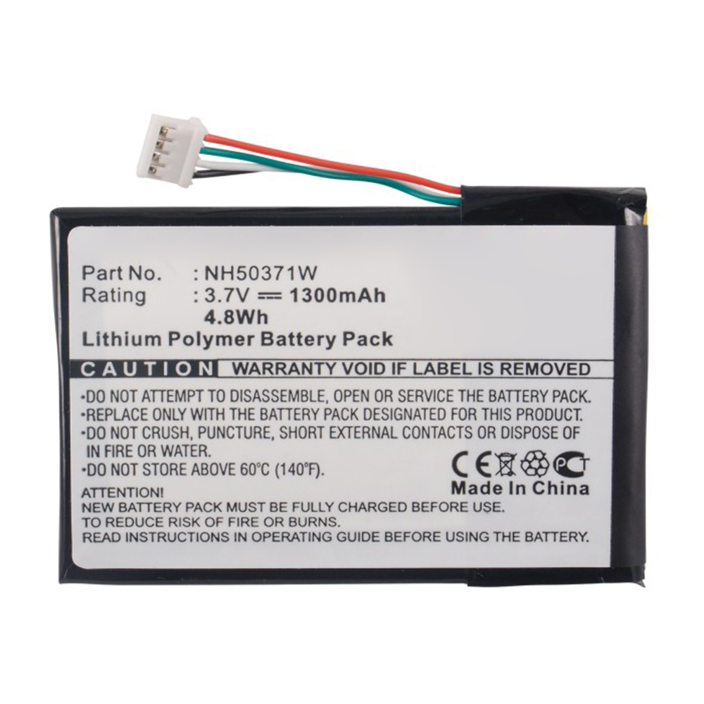 Synergy Digital GPS Battery, Compatible with 761NH50371W GPS Battery (3.7V, Li-Pol, 1300mAh)