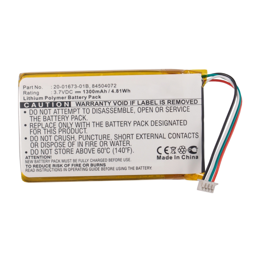 Synergy Digital GPS Battery, Compatible with 84504072 GPS Battery (3.7V, Li-Pol, 1300mAh)