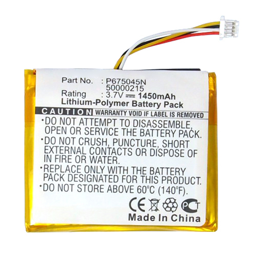 Synergy Digital GPS Battery, Compatible with 50000215 GPS Battery (3.7V, Li-Pol, 1450mAh)