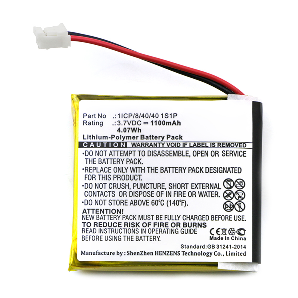 Synergy Digital GPS Battery, Compatible with Coyote 1ICP/8/40/40 1S1P GPS Battery (Li-Pol, 3.7V, 1100mAh)