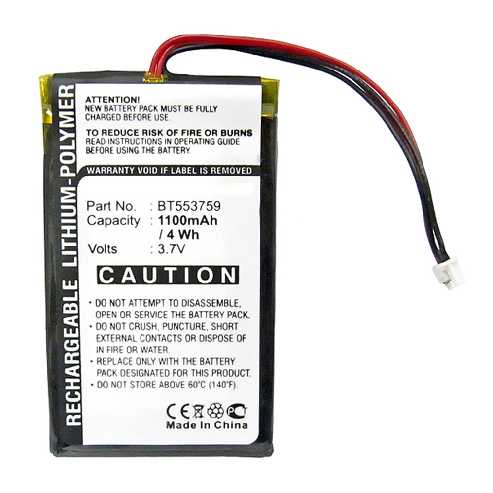 Synergy Digital GPS Battery, Compatible with Typhoon BT553759 GPS Battery (Li-Pol, 3.7V, 1100mAh)
