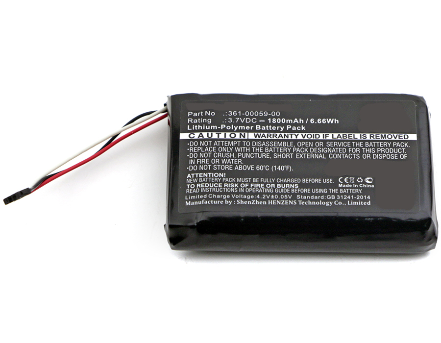 Synergy Digital GPS Battery, Compatible with Garmin 361-00059-00 GPS Battery (3.7V, Li-Pol, 1800mAh)