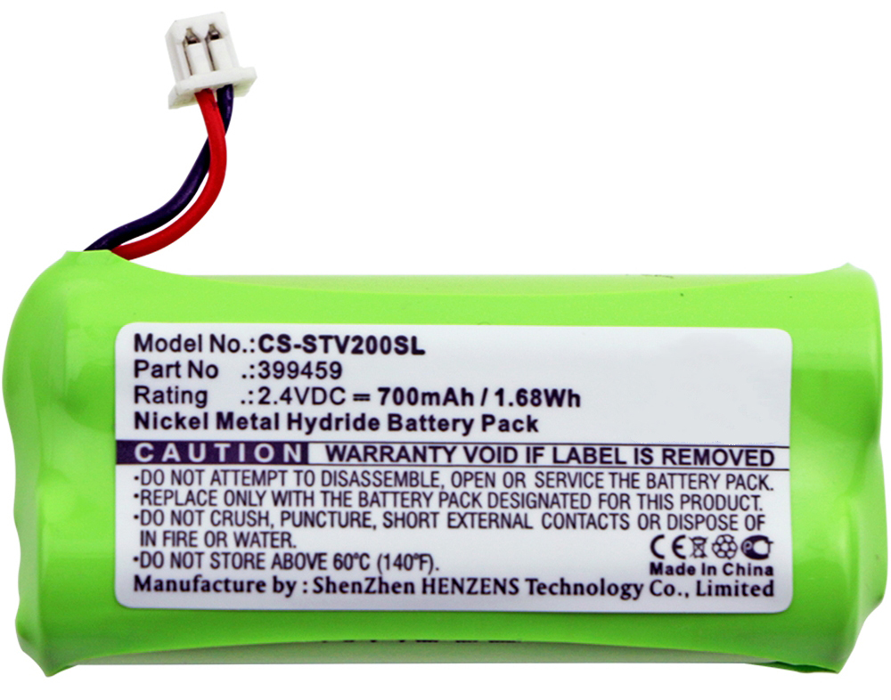 Synergy Digital Wireless Headset Battery, Compatible with Stageclix 399459 Wireless Headset Battery (Ni-MH, 2.4V, 700mAh)