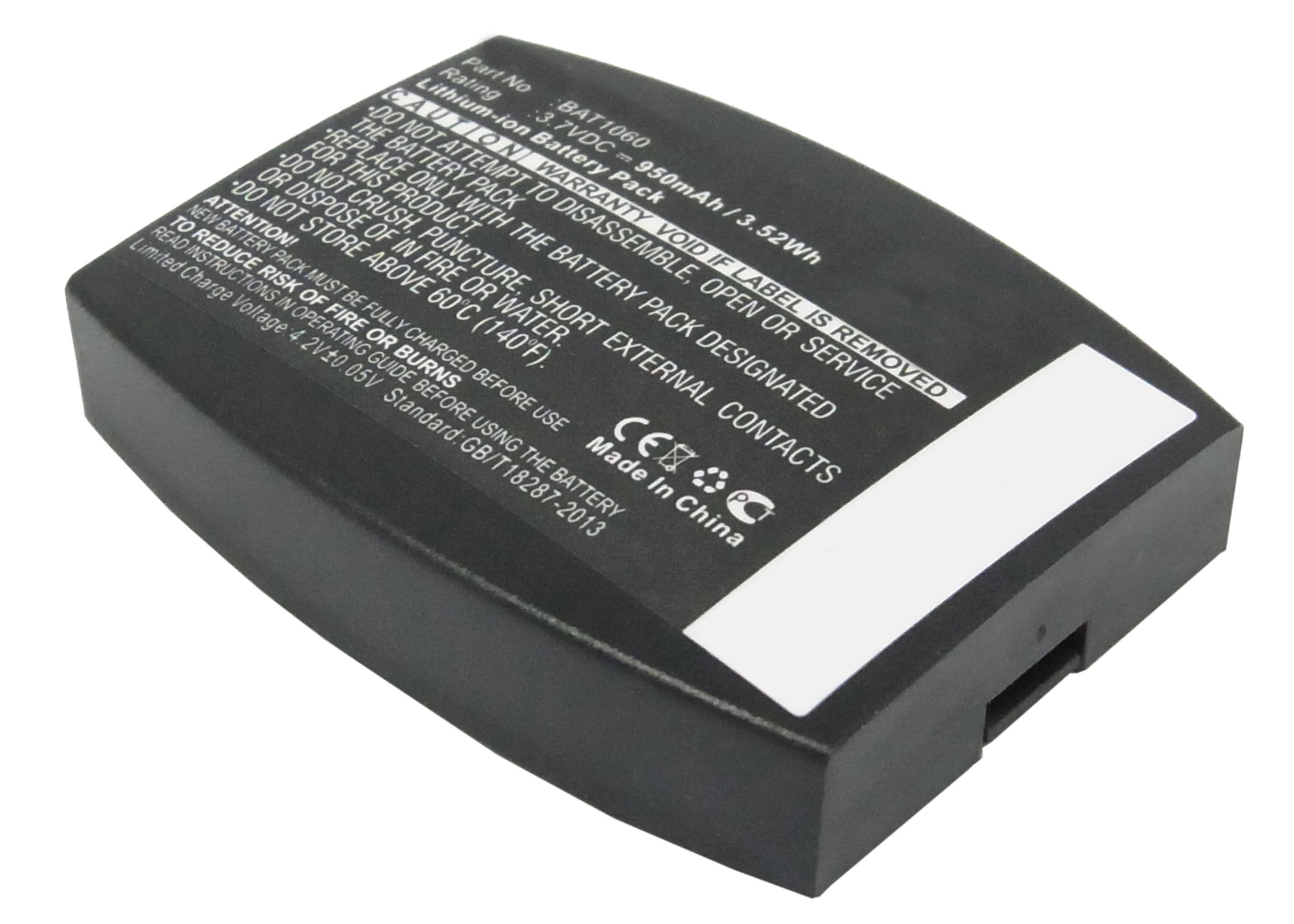 Synergy Digital Wireless Headset Battery, Compatible with 3M XT-1 Wireless Headset Battery (Li-ion, 3.7V, 950mAh)