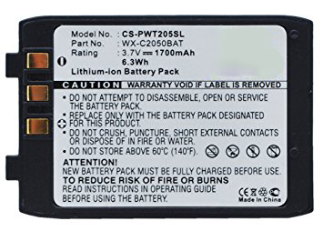 Panasonic WX-C2050BAT Battery Replacement - (Li-Ion, 3.7V, 1700mAh) Ultra Hi-Capacity Battery