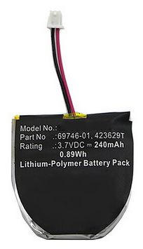 Synergy Digital Wireless Headset Battery, Compatible with Plantronics 423629T Wireless Headset Battery (Li-Pol, 3.7V, 240mAh)