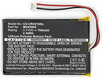 Synergy Digital Wireless Headset Battery, Compatible with CORSAIR MH45908 Wireless Headset Battery (Li-Pol, 3.7V, 700mAh)