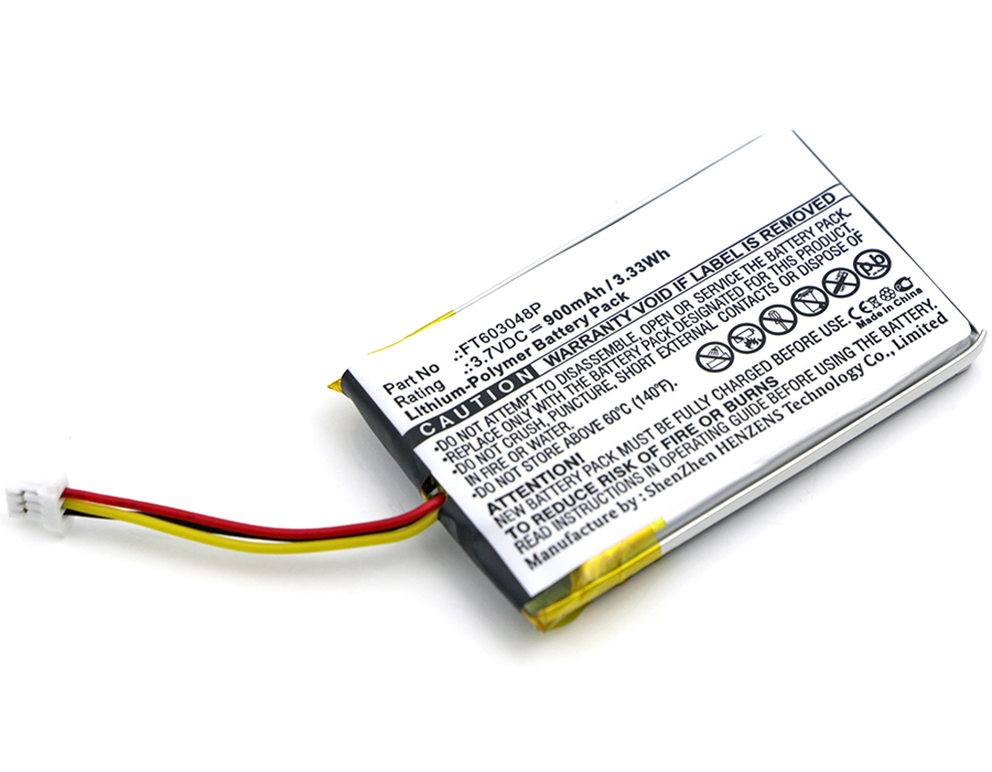 Stealth FT603048P Battery Replacement - (Li-Pol, 3.7V, 900mAh) Ultra Hi-Capacity Battery