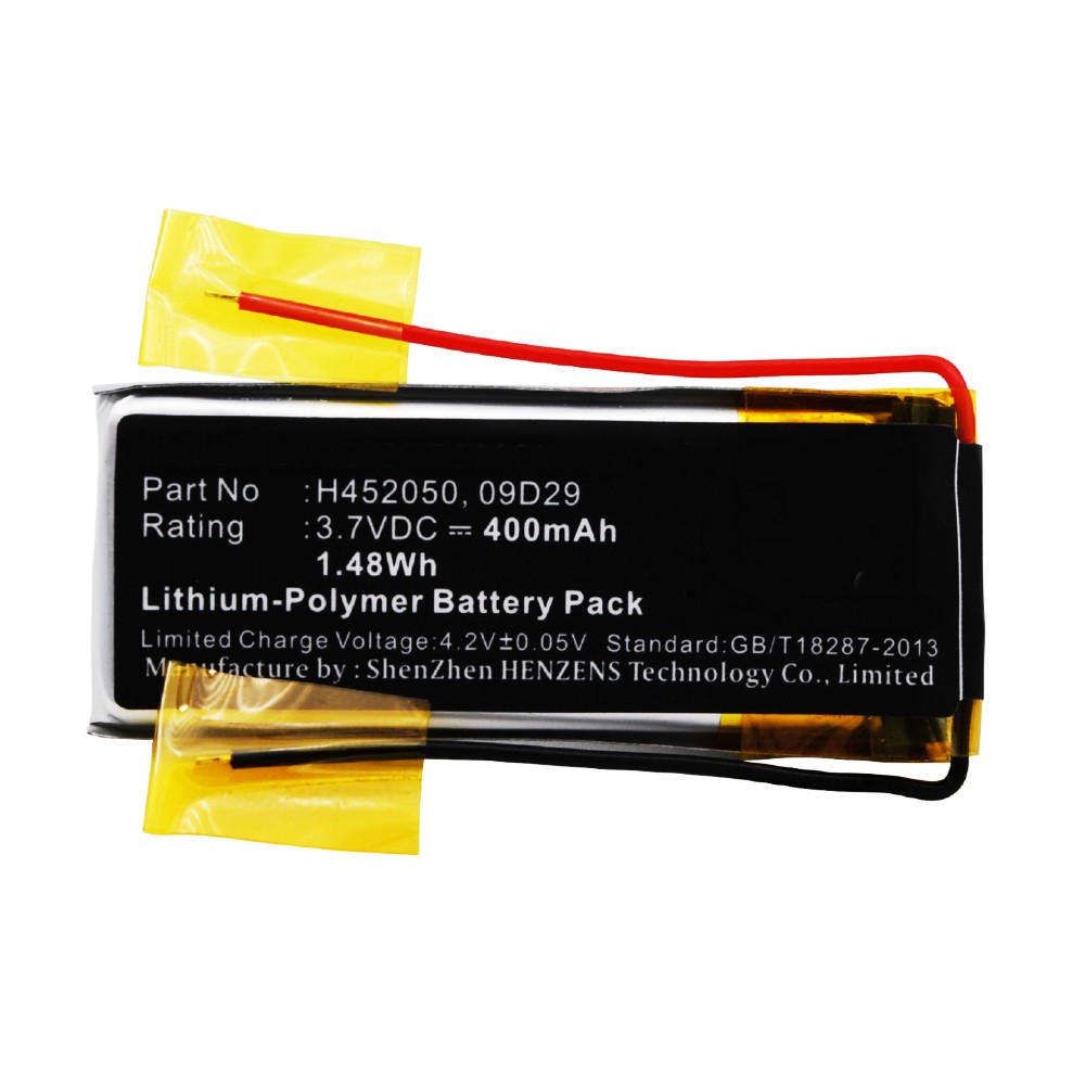 Cardo H452050 Battery Replacement - (Li-Pol, 3.7V, 400mAh) Ultra Hi-Capacity Battery