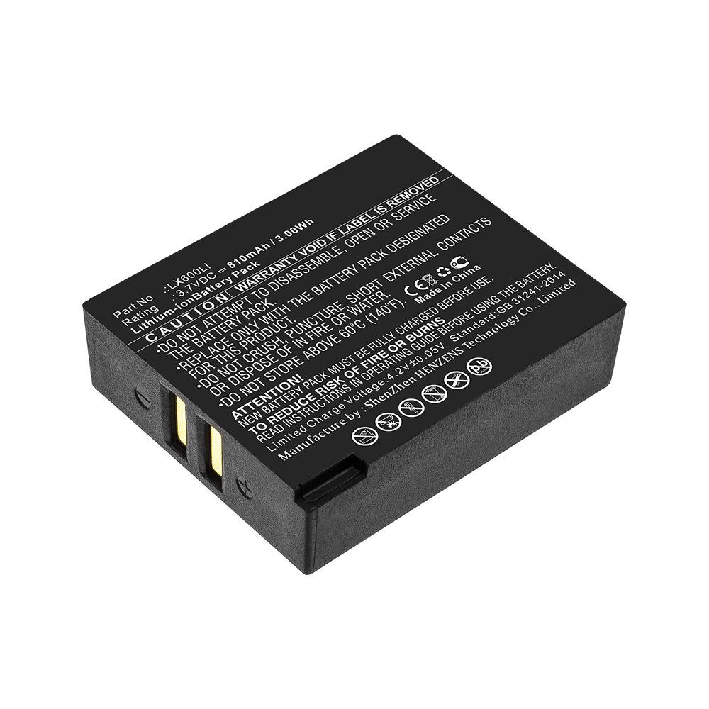 Synergy Digital Wireless Headset Battery, Compatible with Eartec LX600LI Wireless Headset Battery (3.7V, Li-ion, 810mAh)