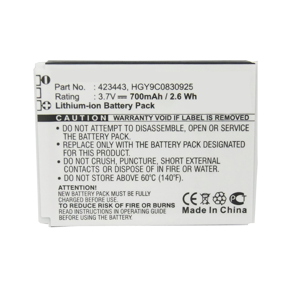 Synergy Digital Wireless Headset Battery, Compatible with FOXLINK 423443, HGY9C0830925 Wireless Headset Battery (3.7V, Li-ion, 700mAh)