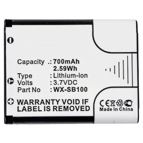 Synergy Digital Wireless Headset Battery, Compatiable with Panasonic WX-SB100 Wireless Headset Battery (3.7V, Li-ion, 700mAh)