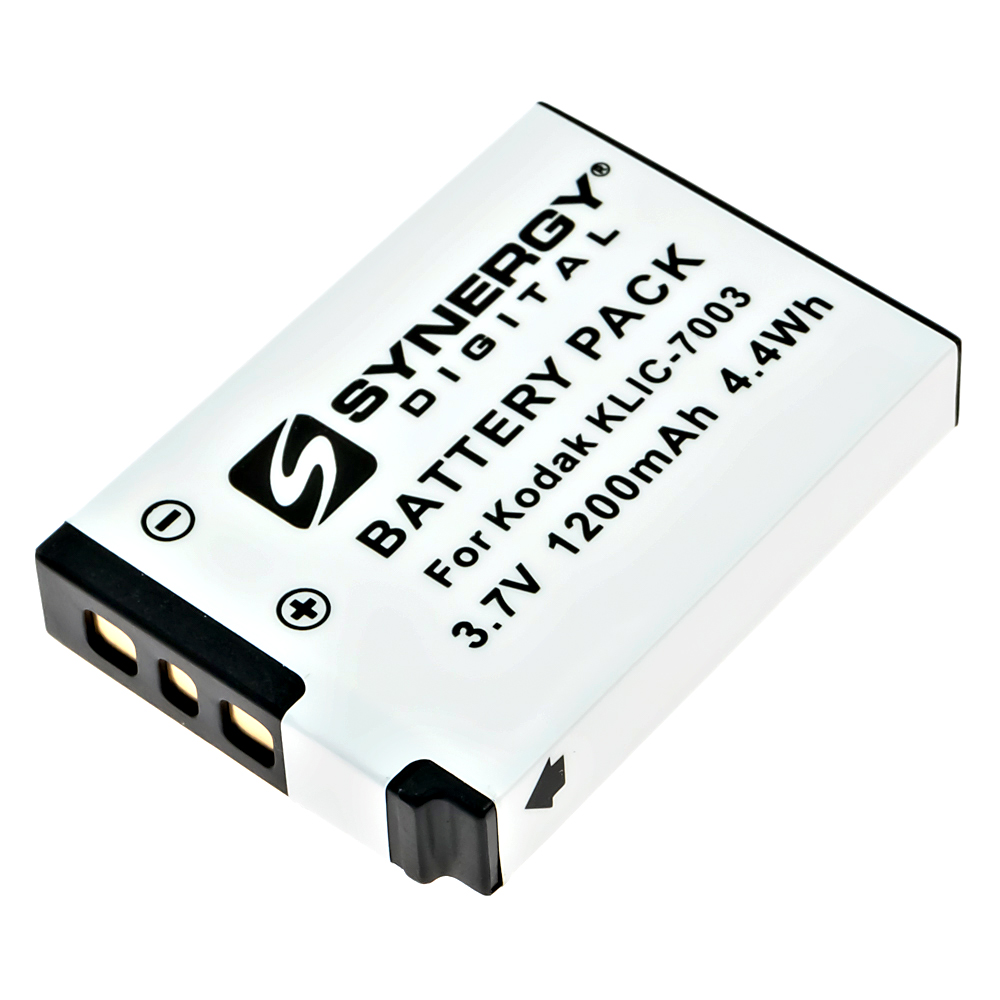 SDKLIC7003 Lithium-Ion Battery - Rechargeable Ultra High Capacity (3.7V 1200 mAh) - Replacement for Kodak KLIC-7003 & GE GB-40 Batteries