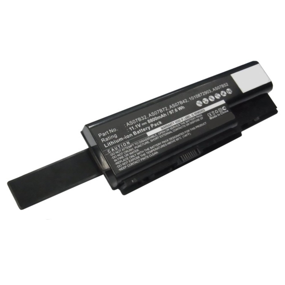 Synergy Digital Laptop Battery, Compatible with Acer 1010872903, 3UR18650Y-2-CPL-ICL50, 934T2180F, AS07B31, AS07B32, AS07B41, AS07B42, AS07B51, AS07B52, AS07B71, AS07B72, AS07BX1, AS07BX2, BT.00603.033, BT.00604.018, BT.00605.015, BT.00607.010, BT.00803.024, BT.00804.020, BT.00804.024, BT.00805.011, BT.00807.014, BTP-AS5520G, ICK70, ICL50, ICW50, ICY70, JDW50, LC.BTP00.007, LC.BTP00.008, MS2221, ZD1 Laptop Battery (Li-ion, 11.1V, 8800mAh)