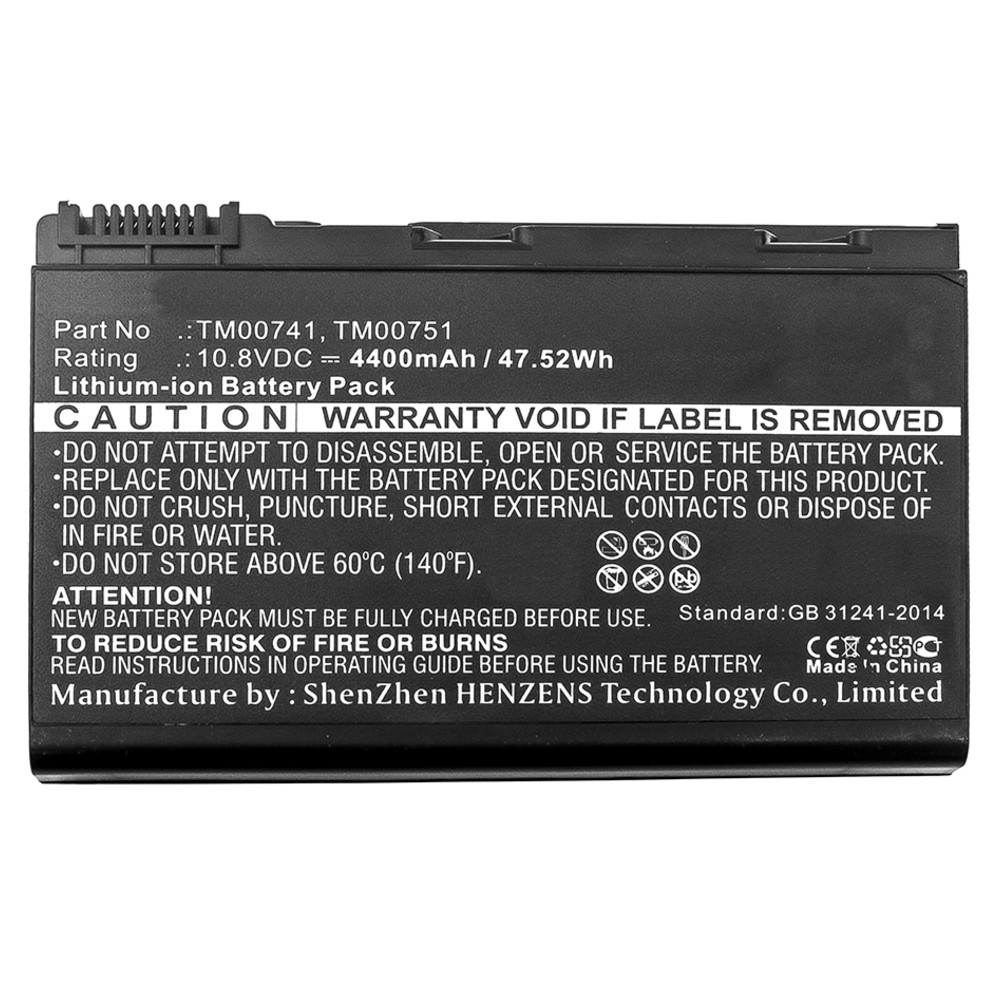 Synergy Digital Laptop Battery, Compatible with Acer AK.006BT.018, BT.00603.029, BT.00603.043, BT.00604.015, BT.00604.026, BT.00605.014, BT.00605.022, BT.00605.025, BT.00607.008, BT.00607.017, GRAPE32, LC.BTP00.005, LC.BTP00.011, TM00741, TM00751 Laptop Battery (Li-ion, 10.8V, 4400mAh)