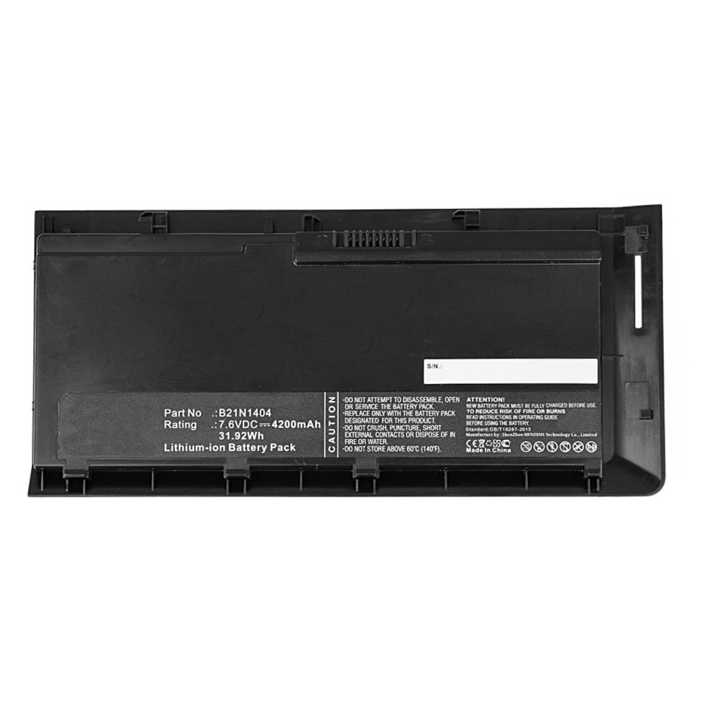 Synergy Digital Laptop Battery, Compatible with Asus B21N1404 Laptop Battery (Li-ion, 7.6V, 4200mAh)